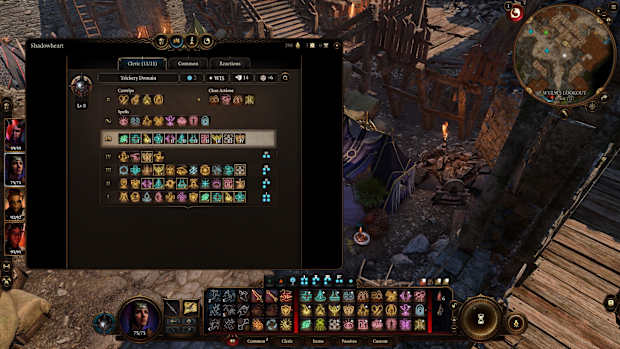 Baldur's Gate 3 Cleric spell list